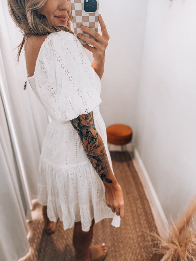 Ivory Eyelet Dress