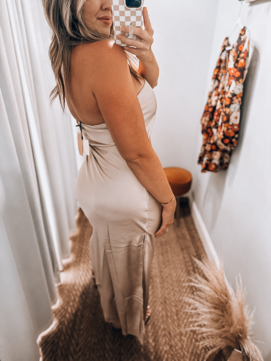 Champagne Midi Dress