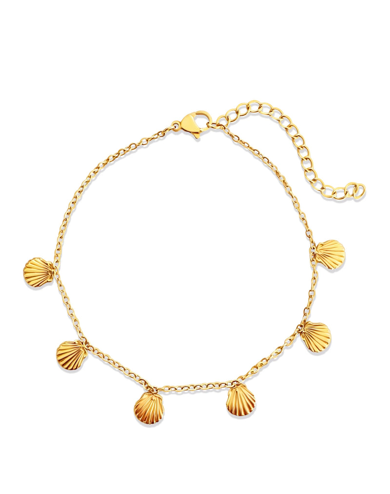 Seashell Charm Anklet