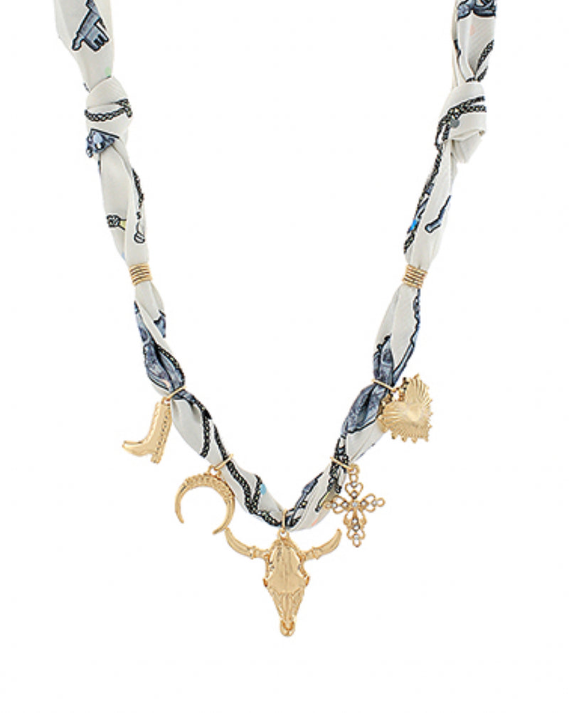 Rodeo Scarf Necklase