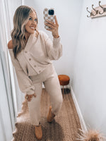 Jenna Knit Set | Taupe