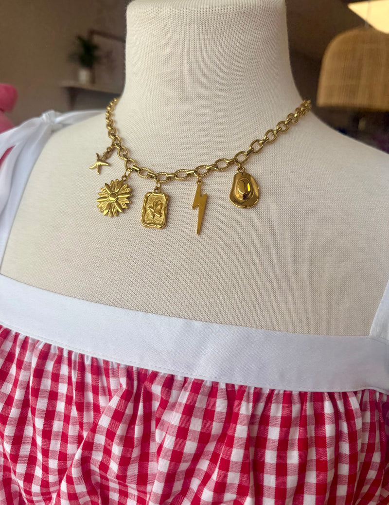 Gold Charm Necklace