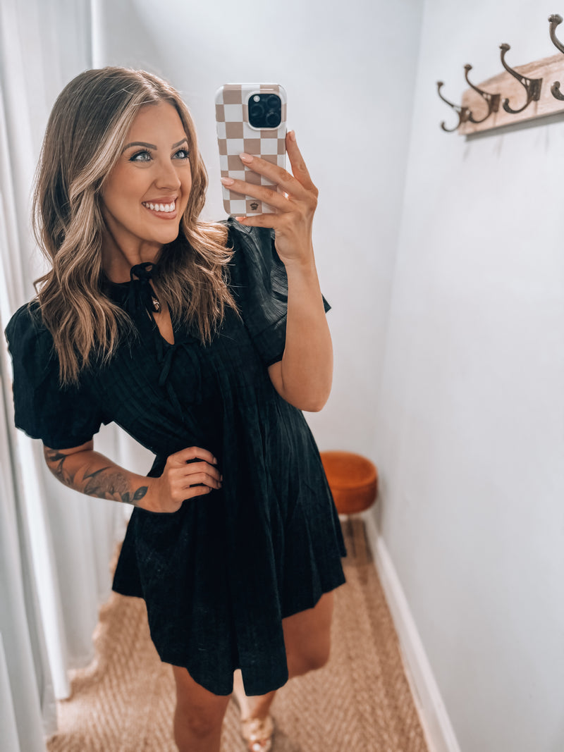 Katie Black Babydoll Dress