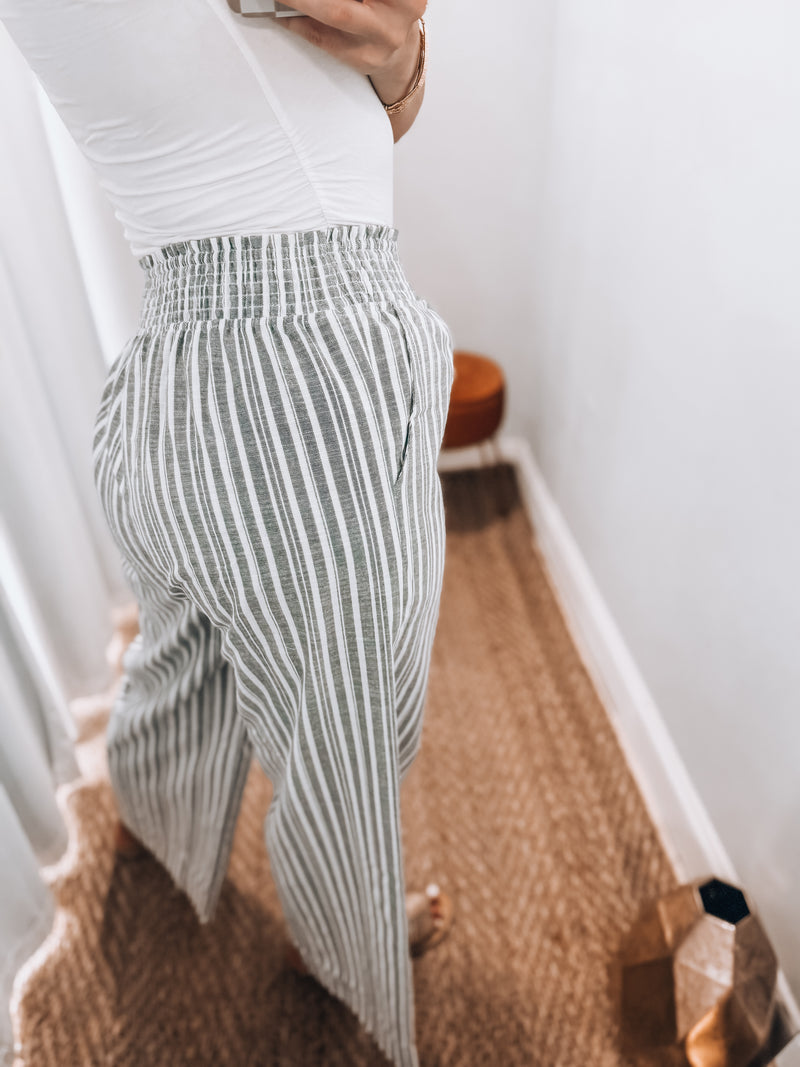 Sage Linen Pants