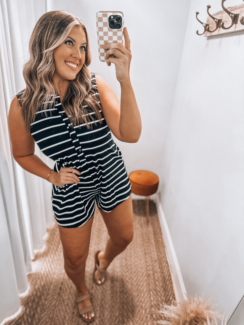 Aubrie Romper | Black