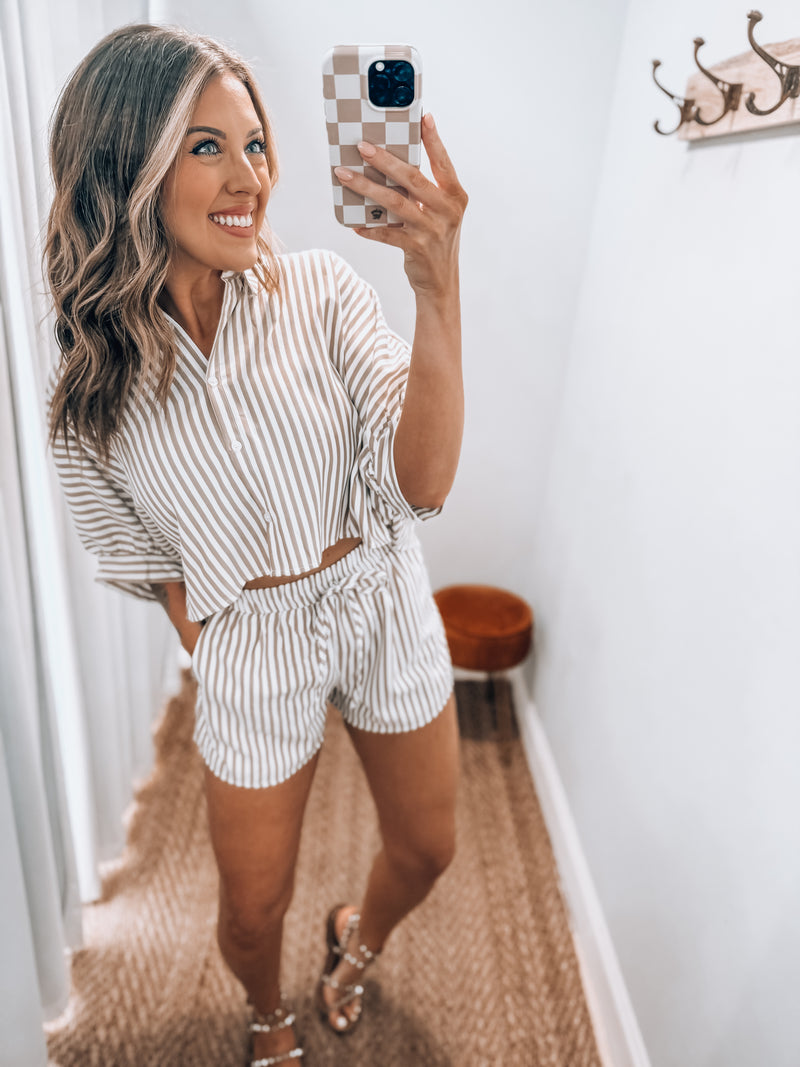 Monica Striped Set