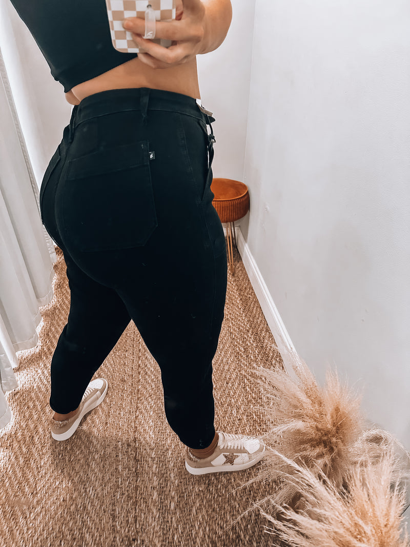 Black Judy Blue Joggers