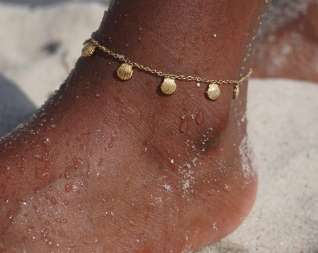 Seashell Charm Anklet