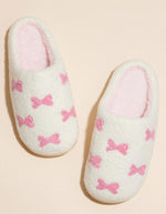 Pink Bow Slippers