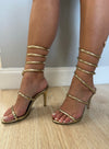 Gold Wrap Heels