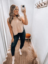 Alaina Sweater vest | Taupe