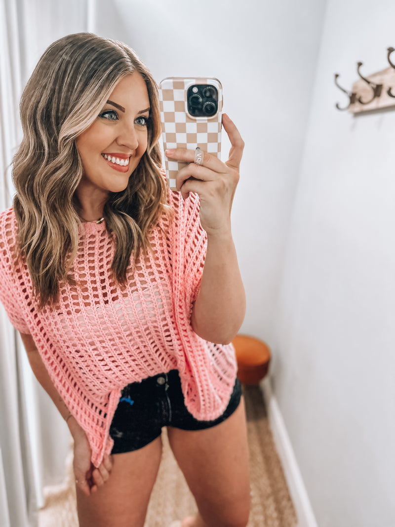 Pink Crochet Top