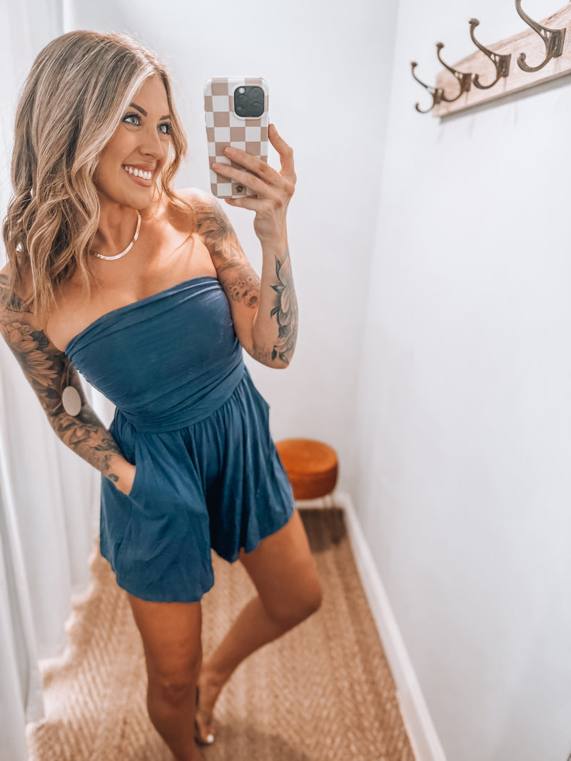 Molly Romper | Navy