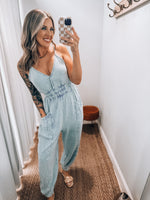 Paisly Jumpsuit | Blue