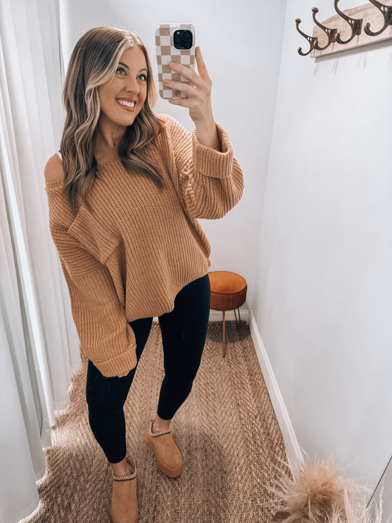 Camel Knit Sweater