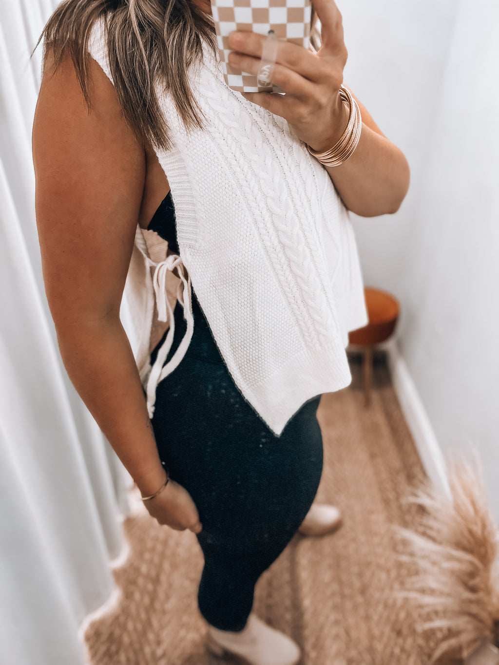 Alaina Sweater vest | Ivory