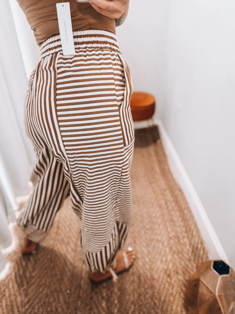 Boho Striped Joggers | PREORDER 10/23