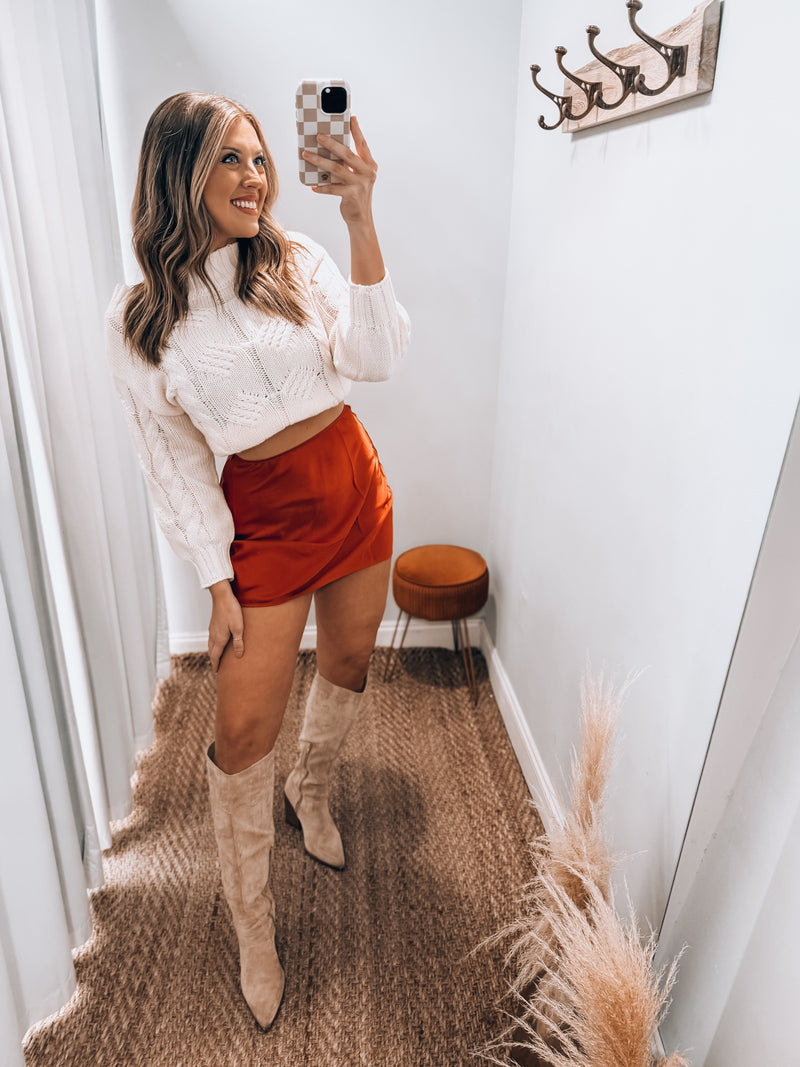 Slip Skirt | Rust