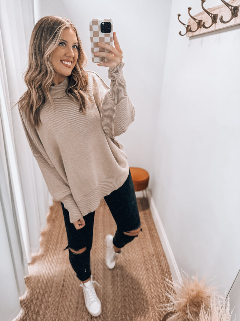 Emily Sweater | Taupe