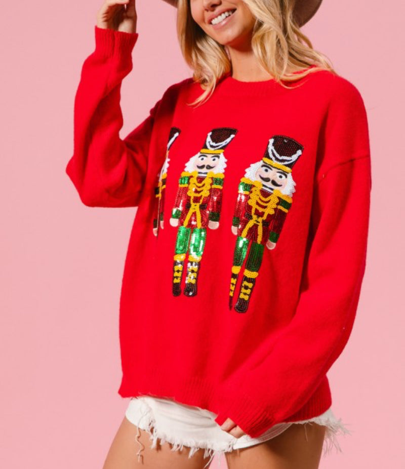 Nutcracker Sweater | Red