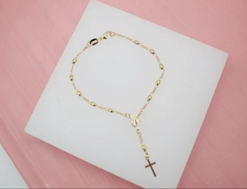 Cross Dangle Charm Bracelet