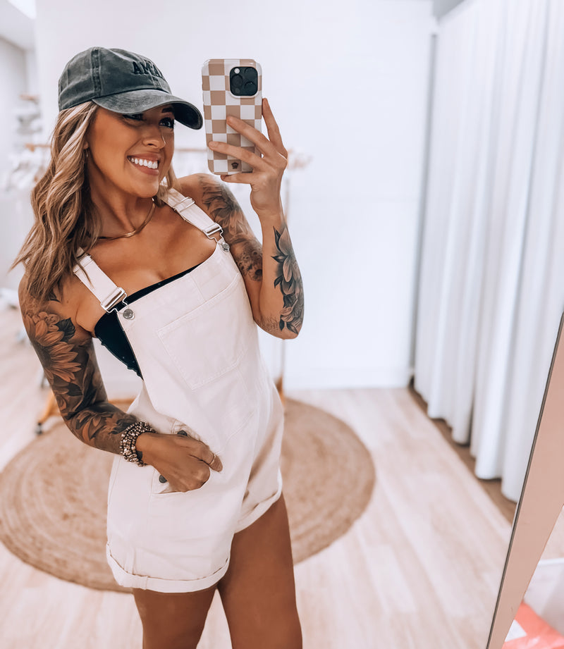 Beige Overalls