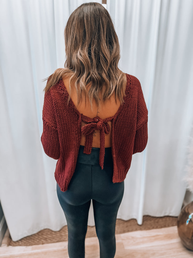 Celebrate Backless Sweater