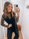 Leopard Mesh Top