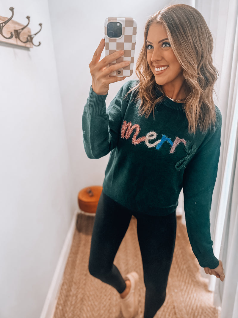Merry Christmas Sweater | Green