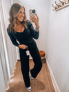 Black Wide Leg Denim