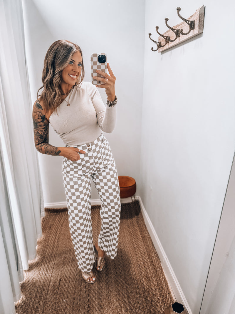 Festive Checker Pants