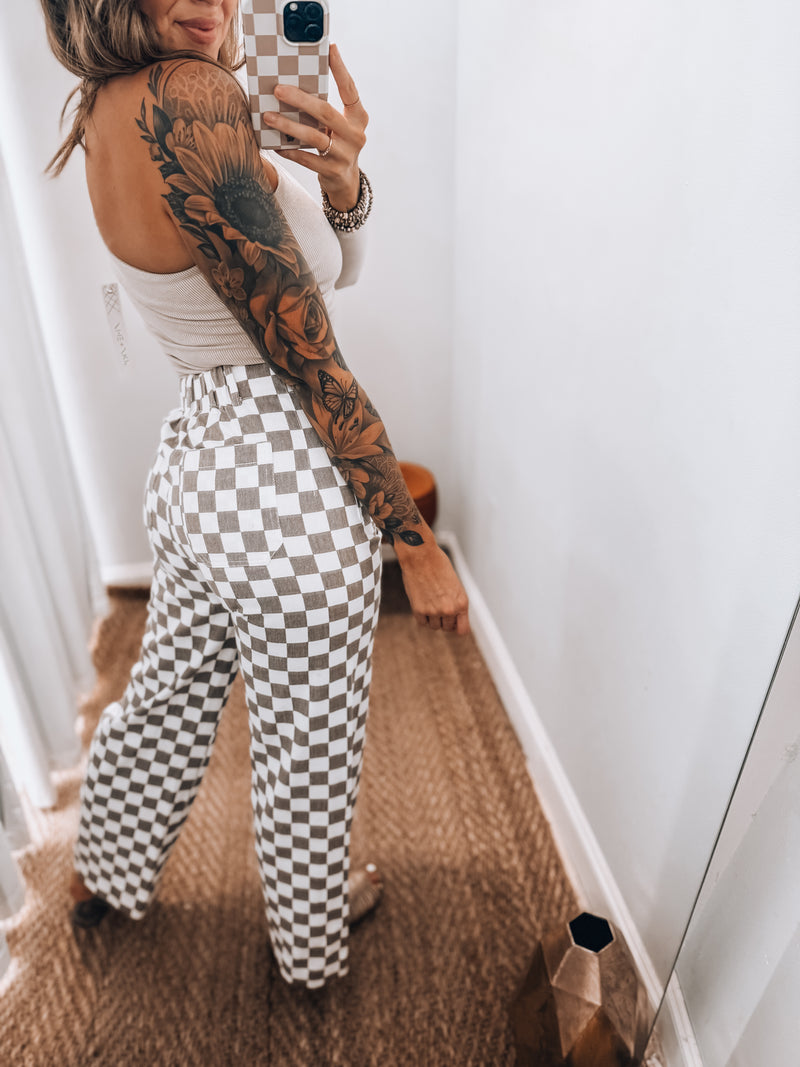 Festive Checker Pants