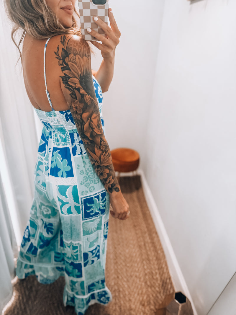 Aqua Jumpsuit