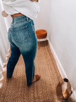 Dark Wash Straight Leg Jeans