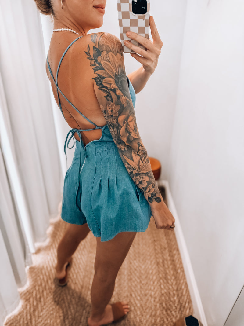 Daylen Denim Romper