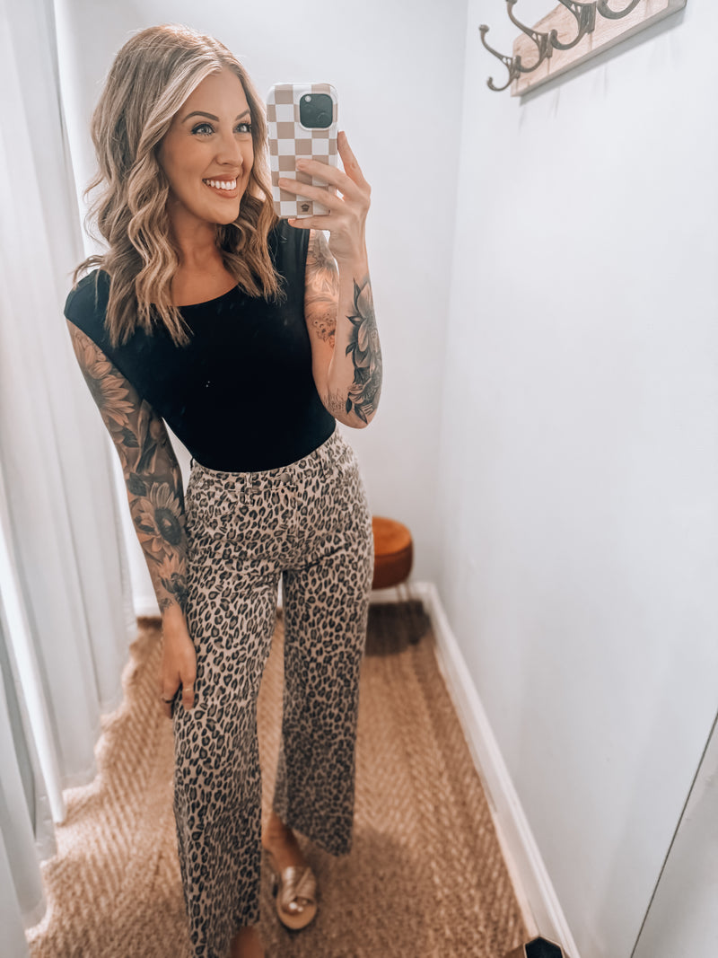 Leopard Denim