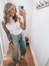 Donna Denim Barrel Joggers