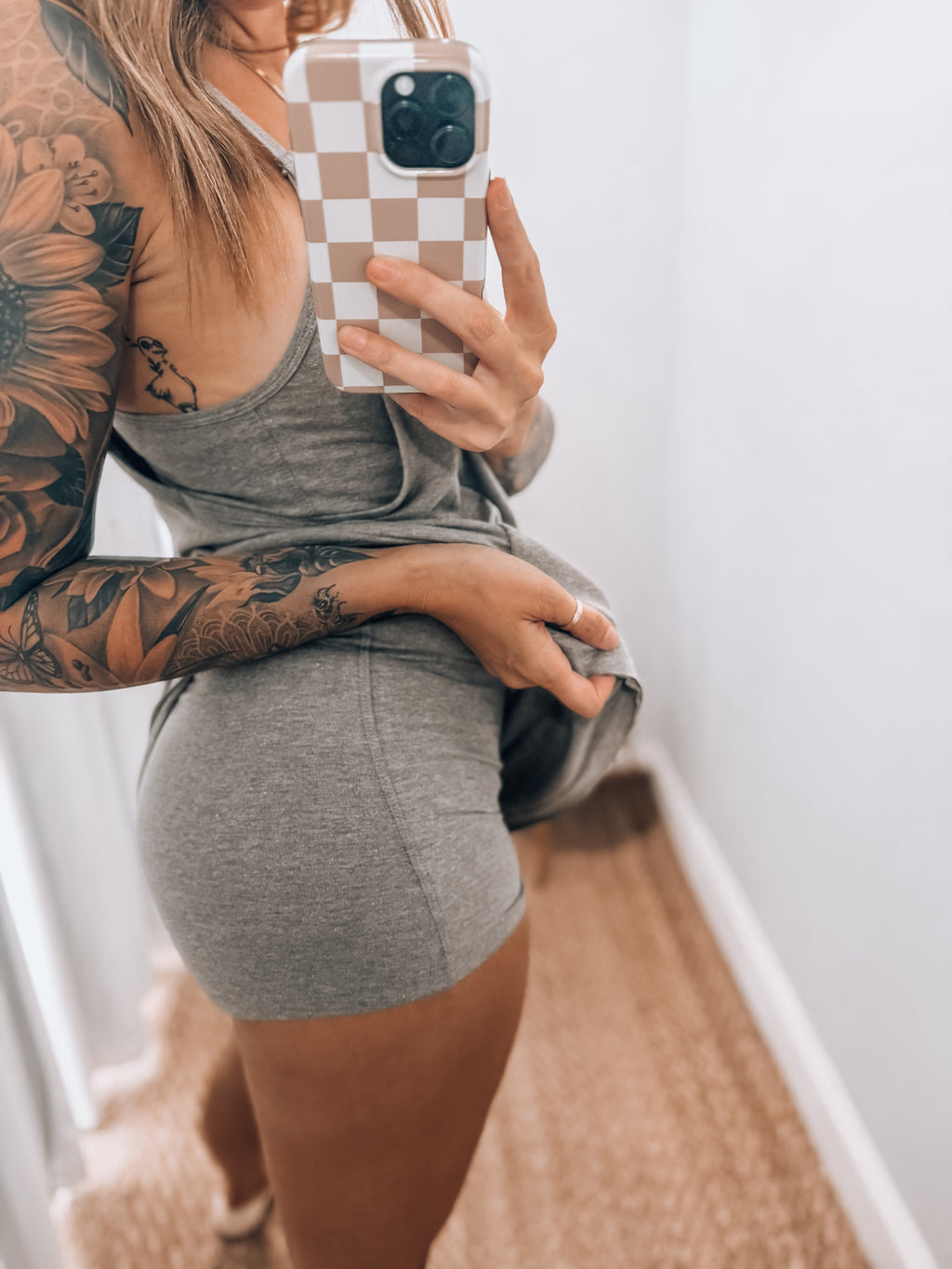 Molly Romper- Ash Brown