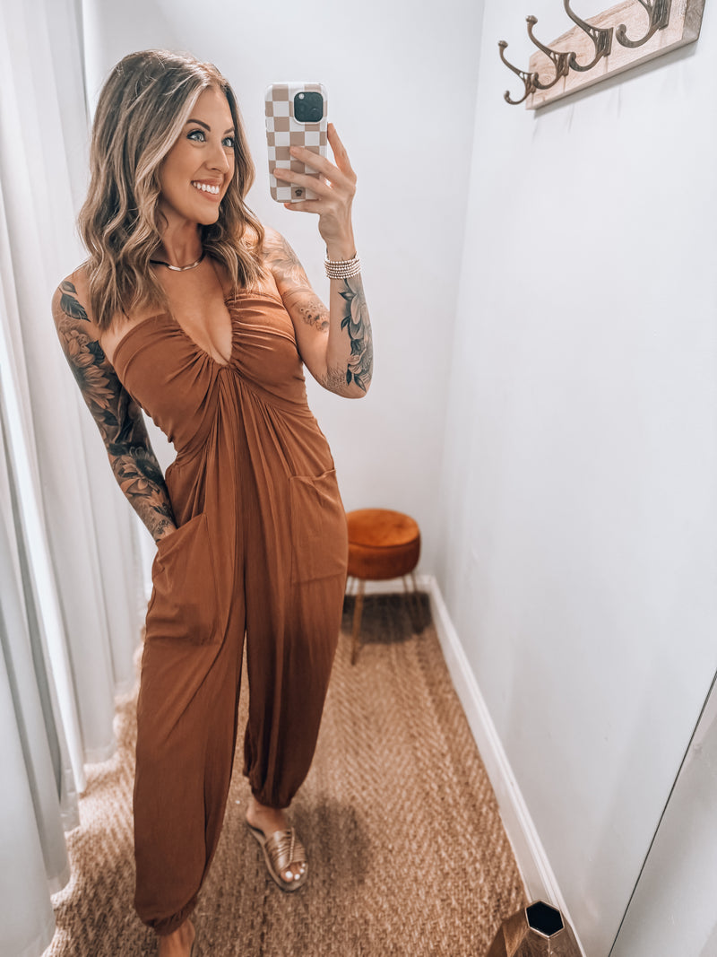 Taylor Jumpsuit | Brick