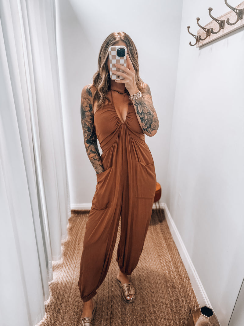 Taylor Jumpsuit | Brick