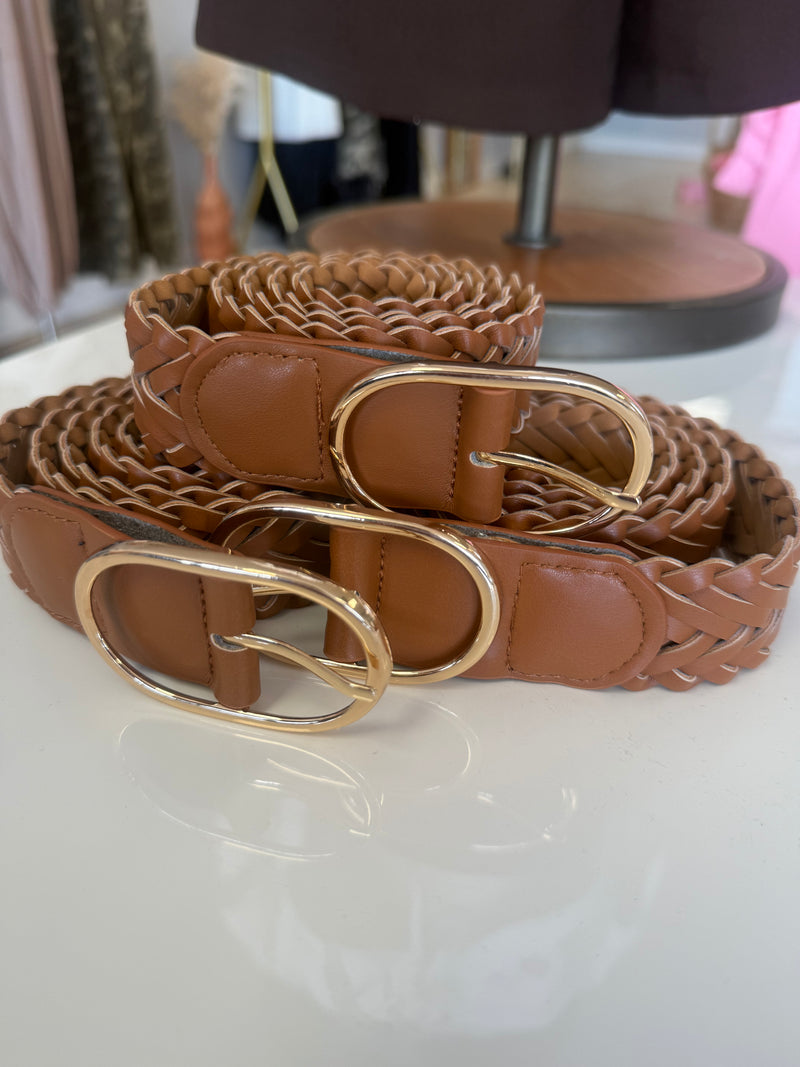Camel Braided Belt