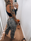 Leopard Denim Joggers