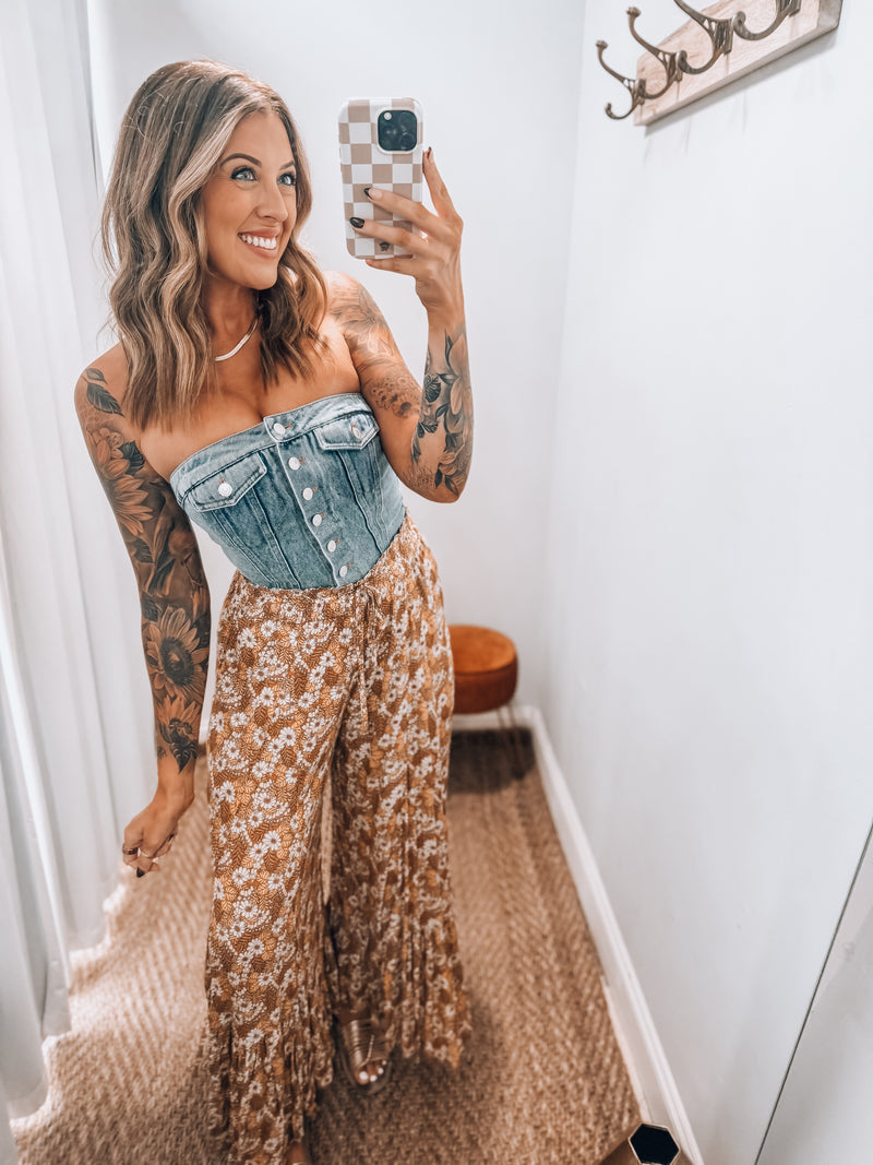 Denin Tube Top