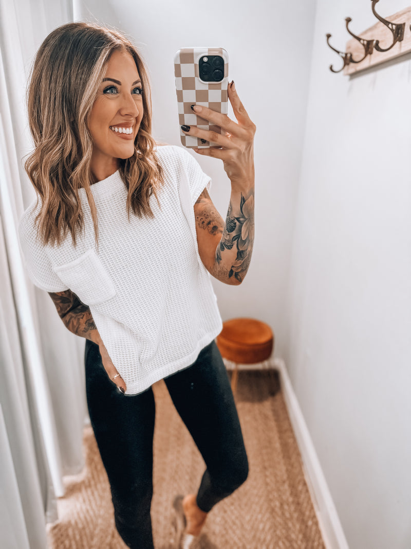Morgan Knit Top | Ivory
