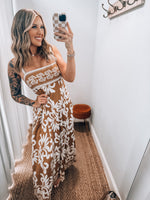 Resort Border Print Maxi